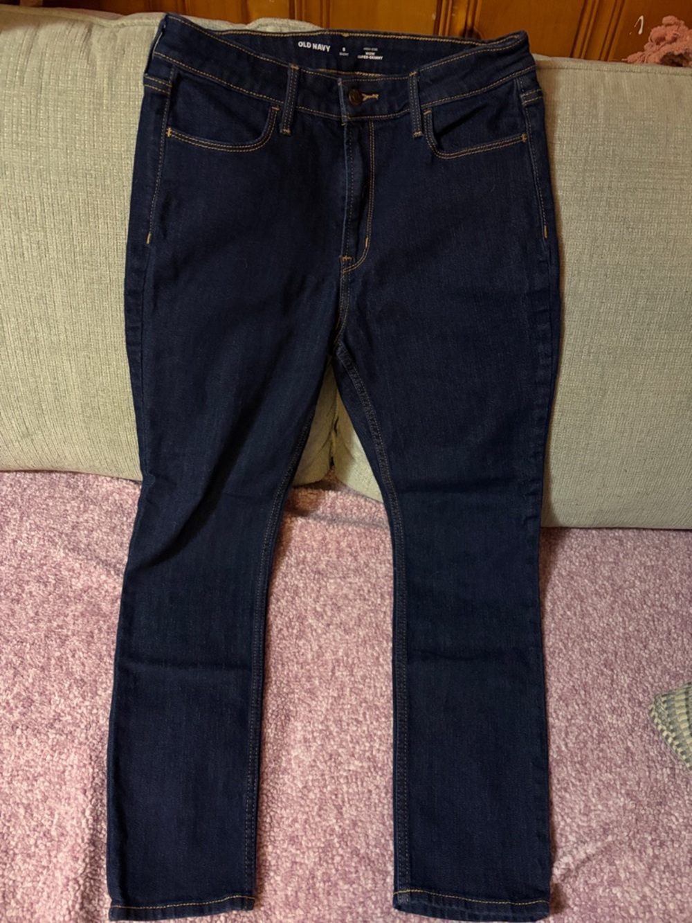 Old Navy Navy Blue Skinny Stretch Jeans